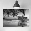 MySoulAndSpirit Store - Tropical Beach Scenery Multi Names Premium Canvas - Family Street Sign Family Name Art Canvas For Home Decor Personalized Canvas Wall Art - Customized Canvas (48"x32") view 2