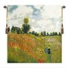 C Charlotte Home Furnishings Inc Poppies European Tapestry Wall Hanging | Viscose Cotton and Polyester Blend Wall Art | 18 in. x 23 in | Home Decor Accents | Inspired by Claude Monet view 1