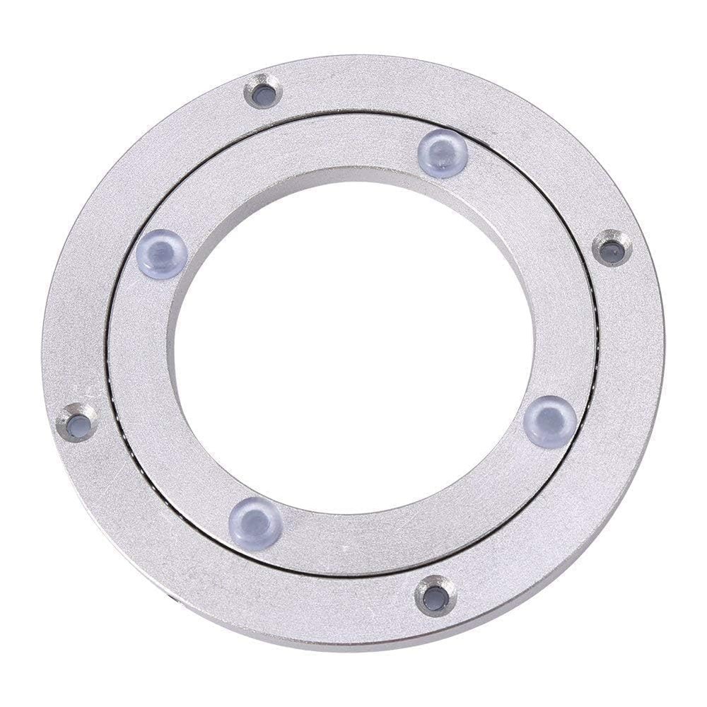 Load Capacity 50kg Heavy Duty Rotating Bearing Turntable Round Dining Table Smooth Swivel Plate Dining TableTurntable Bearing - 8 in Aluminium Alloy Swivel Turntable Dining