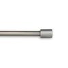 51" Satin Nickel Contemporary Curtain Rod with Mounting Brackets view 1