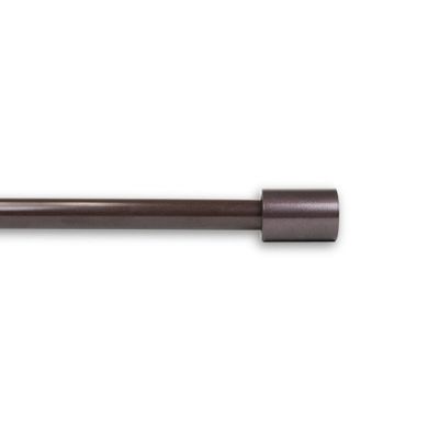 51" Cocoa Solid Curtain Rod with Mounting Hardware