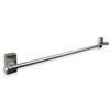30" Silver Contemporary Magnetic Single Curtain Rod view 1