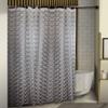 71" White and Gray Contemporary Digital Cube Shower Curtain view 1