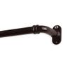 48" Cocoa Brown Contemporary Pipe Blackout Curtain Rod view 1