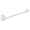 48" White Contemporary Magnetic Single Curtain Rod view 1