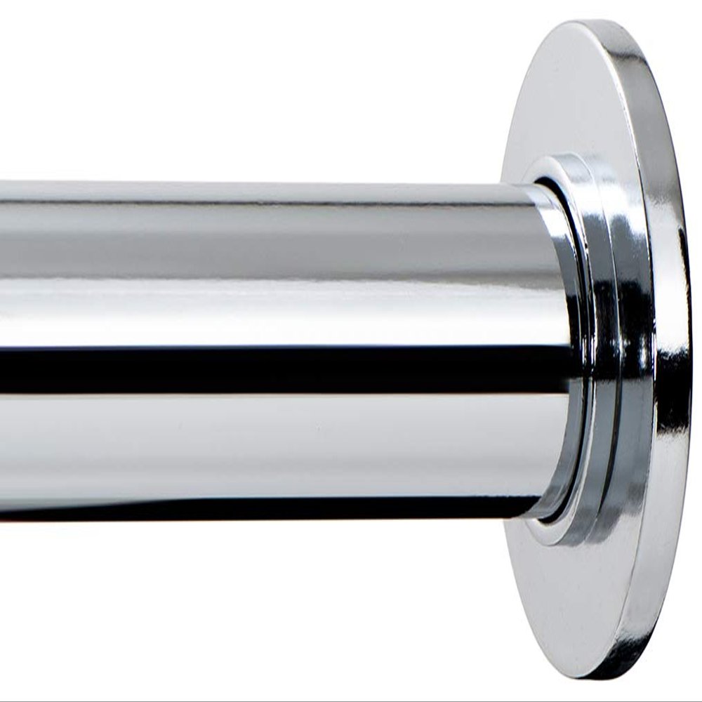 Ivilon Tension Curtain Rod - Spring Tension Rod for Windows or Shower, 36 to 54 Inch. Chrome