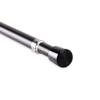84" Black Contemporary Round Spring Tension Curtain Rod view 1