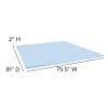 BizChair King 10 Inch CertiPUR-US Certified Foam Pocket Spring Mattress & 2 inch Gel Memory Foam Topper Bundle view 2
