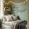 Decaltor Always Kiss Me Goodnight Wall Art Decal - 22x10 Black Printed Vinyl Sticker Quote for Bedroom Decor, Couples Romantic Sign & Inspirational Uplifting Lettering view 3