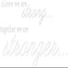 Decaltor White 33" x 17" Alone WE are Strong Together Lettering Wall Decal Sticker Sticker D?or Bible Verse Sticker view 1