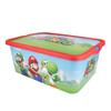 Stor Super Mario Storage Box Container with Click Lock Lid, For Kids, Bedroom, Playroom, Toys, BPA Free (13 Litre) view 1