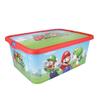 Stor Super Mario Storage Box Container with Click Lock Lid, For Kids, Bedroom, Playroom, Toys, BPA Free (13 Litre) view 2