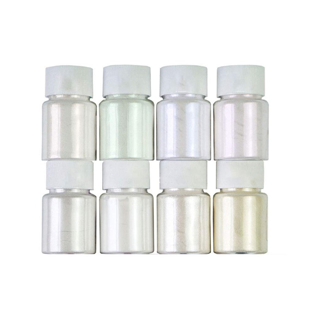 MOMOJIA 8 Pcs/Set Pearlescent Powder Handmade Jewelry Making Filling Material Crystal Mud Pigment DIY Epoxy Filler