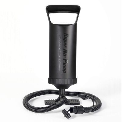 Hand Pump - Double Quick Air Pump for Inflatable, Hand Held Air Pump Rapid Inflation Portable Manual Air Pump with 3 Nozzle for Outdoor, Swimming Ring, Mattress, Pool Floats, Inflatable Toys