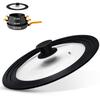 Ydeapi Universal Lid for Pots, Pans and Skillets, Pot Lid With Heat Resistant Silicone Rim and Tempered Glass, Fits 11", 12", 12.5" Diameter Pots and Pans view 1