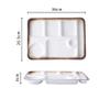 LKYU SaucerJapanese-style ceramic grid plate for one person dinner plate divided meal system household dividing plate adult tablewa-4 view 2