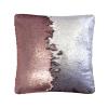 Aitliving Full Sequins Couch Pillow Cover 17X17 Glitter Matte Rose Pink Matte Silver Mermaid 2-Color Reversible Sequin Decorative Throw Pillow Shimmer Cushion Cover Valentine's Gift Sofa Party view 1