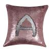Aitliving Full Sequins Couch Pillow Cover 17X17 Glitter Matte Rose Pink Matte Silver Mermaid 2-Color Reversible Sequin Decorative Throw Pillow Shimmer Cushion Cover Valentine's Gift Sofa Party view 4
