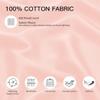 COTTON STICH Toddler Pillowcases 14x20 Set of 2, 100% Cotton 600 Thread Count, Soft Breathable Kids Pillow Covers, Zipper Closure, Small Travel Pillowcase, Light Pink view 2