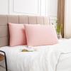 COTTON STICH Toddler Pillowcases 14x20 Set of 2, 100% Cotton 600 Thread Count, Soft Breathable Kids Pillow Covers, Zipper Closure, Small Travel Pillowcase, Light Pink view 3