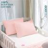 COTTON STICH Toddler Pillowcases 14x20 Set of 2, 100% Cotton 600 Thread Count, Soft Breathable Kids Pillow Covers, Zipper Closure, Small Travel Pillowcase, Light Pink view 4