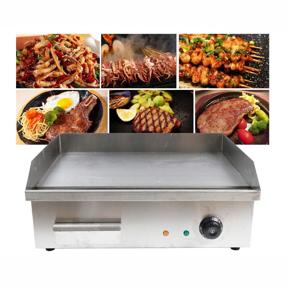 TBVECHI Electric Griddle Flat Cooktop Commercial Restaurant Grill BBQ Machine (Teppanyaki scoop machine)