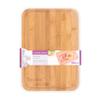 Bamboo Cutting Board Chopping Board Cutting Butcher Block Kitchen Board with Drip Groove Light, Versatile (S, cream-white) view 1