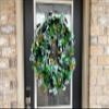 XL Fun Green Bling St. Patrick's Day Deco Mesh Front Door Wreath, Shamrocks Clover,Porch Patio Yard Art Decor, Wall Decoration, Indoor Outdoor view 4