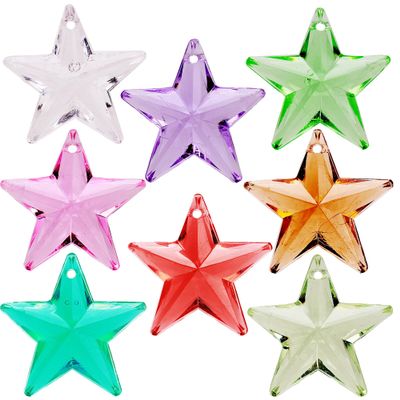 Plastic Stars - Gemstones and Crystals - Pack of 160pcs Vase Filler - Jewels for Crafts - Fish Tank Rocks - Sensory Bin Filler - Gems for Crafting - Fake Ice - Aquarium Stones - Multicolored