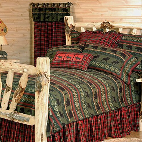 BLACK FOREST DECOR McWoods 1 Bedspread - Cal King, Wool, 104" W x 100" L