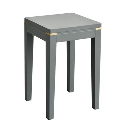 Benches Vanity Household Solid Wood Stool Square Wooden Dining Stool Study Stool Bedroom Makeup Stool Dressing Bench (Color : Gray, Size : 30x30x47cm)