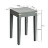 Benches Vanity Household Solid Wood Stool Square Wooden Dining Stool Study Stool Bedroom Makeup Stool Dressing Bench (Color : Gray, Size : 30x30x47cm) view 2