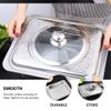 DOITOOL Cold Food Buffet Chafing Dish Buffet Set Chafer and Buffet Warmer Set Steam Pans and Folding Frame Food Warmers for Wedding Events Parties Buffets Buffet Server view 3