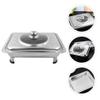 DOITOOL Cold Food Buffet Chafing Dish Buffet Set Chafer and Buffet Warmer Set Steam Pans and Folding Frame Food Warmers for Wedding Events Parties Buffets Buffet Server view 4