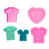 MOMOJIA 3Pcs Crystal Epoxy Resin Mold Nurse Shirt Love Heart Stethoscope Keychain Mould view 2