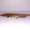 Ganga Nautical Golden & Brown Brass Wolf Handle Wooden Walking Stick Cane in 3 Folds 36 to 37" inch view 3