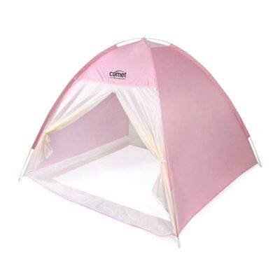 COMET Fabric Indoor One Touch Pop-up Tent 200cm x 120cm x 145cm(H) for 1~2 People for Keeping Warm (Pink)
