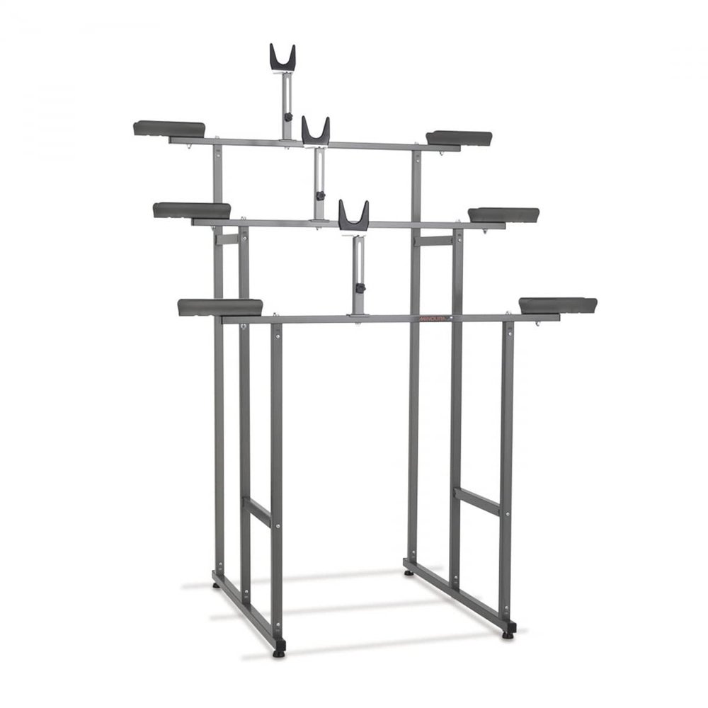 Minoura 971-3HU Tall Tiered Bike Stand 3 Bike Tall - 33.5L x 36W x 53`H