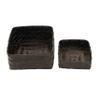 Bloomingville Bamboo & Water Hyacinth Baskets, Black, Set of 2 view 4