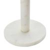 Bloomingville Modern Marble Paper Towel Holder with Brass Accent Band, White view 3