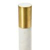 Bloomingville Modern Marble Paper Towel Holder with Brass Accent Band, White view 4