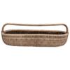 Hand-Woven Rattan Basket with Handle, Natural view 3