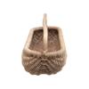 Hand-Woven Rattan Basket with Handle, Natural view 4