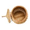 Creative Co-Op Hand-Woven Wicker Baskets with Lids, Set of 2 view 4