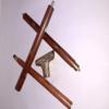 Ganga Nautical Handmade Walking Stick with Brass Designer Handle Wooden Stick Length: 36 to 37" inch (3 Wooden Section) view 3