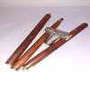 Ganga Nautical Handmade Walking Stick with Brass Designer Handle Wooden Stick Length: 36 to 37" inch (3 Wooden Section) view 4