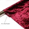 Your Chair Covers - Velvet 8 ft x 60 Inch Drape with 4 Inch Pocket - Burgundy view 3