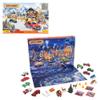 Matchbox Advent Calendar with 24 Surprises that Include 11 1:64 Scale Cars with Authentic & Holiday-Themed Decos & Accessories, Holiday Gift for Kids 3 Years Old & Up, Multi (GXH01) view 1