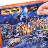 Matchbox Advent Calendar with 24 Surprises that Include 11 1:64 Scale Cars with Authentic & Holiday-Themed Decos & Accessories, Holiday Gift for Kids 3 Years Old & Up, Multi (GXH01) view 2