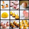 Elevation13 6 Holes Silicone Mold For ChocolateHalf Sphere Silicone Molds For Baking, BPA Free Cupcake Baking Silicone Molds for Making Chocolate, Cake, Jelly, Dome Mousse (2Pcs Purple) view 4